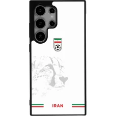 Coque Samsung Galaxy S24 Ultra - Silicone rigide noir Maillot de football Iran 2026 personnalisable