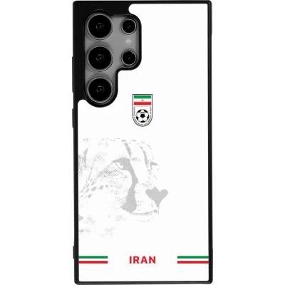 Coque Samsung Galaxy S24 Ultra - Silicone rigide noir Maillot de football Iran 2026 personnalisable