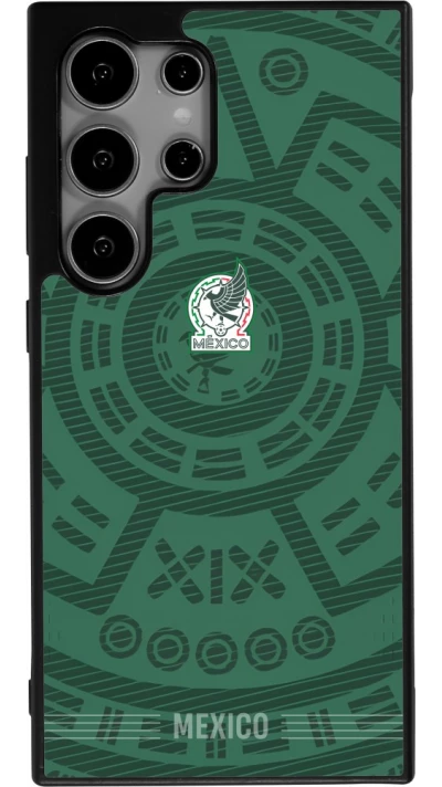 Samsung Galaxy S24 Ultra Case Hülle - Silikon schwarz Mexiko 2026 personalisierbares Fussballtrikot