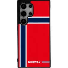 Samsung Galaxy S24 Ultra Case Hülle - Silikon schwarz Norwegen 2026 personalisierbares Fussballtrikot