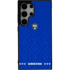 Samsung Galaxy S24 Ultra Case Hülle - Silikon schwarz Usbekistan 2026 personalisierbares Fussballtrikot