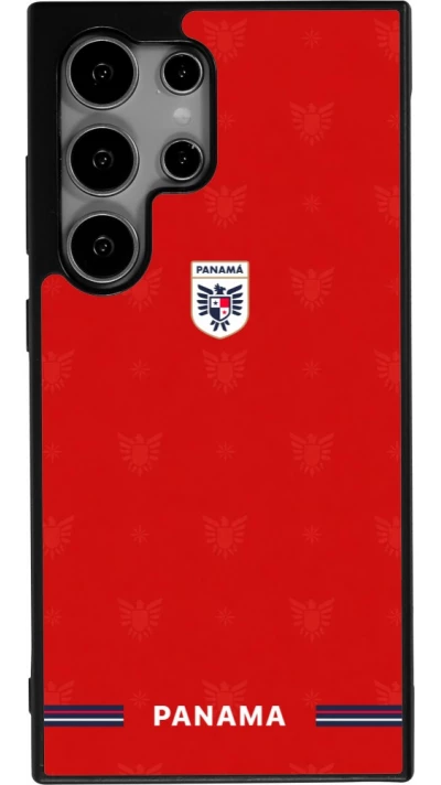 Samsung Galaxy S24 Ultra Case Hülle - Silikon schwarz Panama 2026 personalisierbares Fussballtrikot