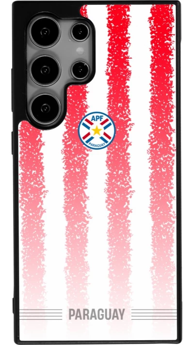 Samsung Galaxy S24 Ultra Case Hülle - Silikon schwarz Paraguay 2026 personalisierbares Fussballtrikot