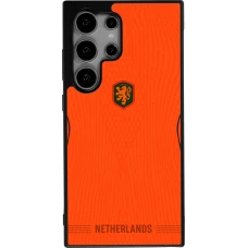 Samsung Galaxy S24 Ultra Case Hülle - Silikon schwarz Niederlande 2026 personalisierbares Fussballtrikot