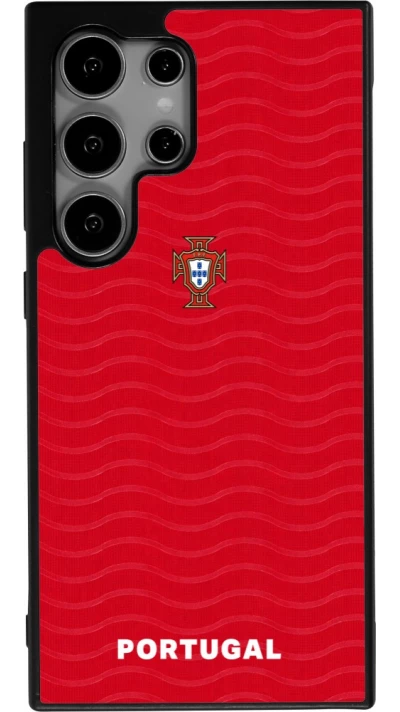 Samsung Galaxy S24 Ultra Case Hülle - Silikon schwarz Portugal 2026 personalisierbares Fussballtrikot
