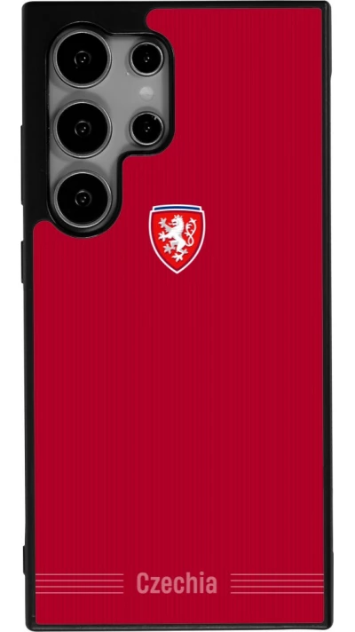 Samsung Galaxy S24 Ultra Case Hülle - Silikon schwarz Tschechische Republik 2026 personalisierbares Fussballtrikot
