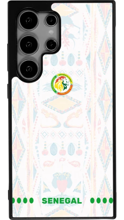Samsung Galaxy S24 Ultra Case Hülle - Silikon schwarz Senegal 2026 personalisierbares Fussballtrikot