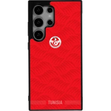 Samsung Galaxy S24 Ultra Case Hülle - Silikon schwarz Tunesien 2026 personalisierbares Fussballtrikot