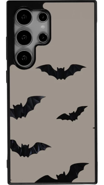 Coque Samsung Galaxy S24 Ultra - Silicone rigide noir Halloween 2026 Bats
