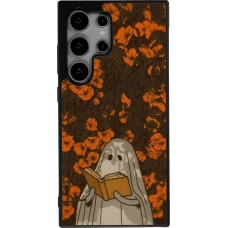 Coque Samsung Galaxy S24 Ultra - Silicone rigide noir Halloween 2026 Ghost reading