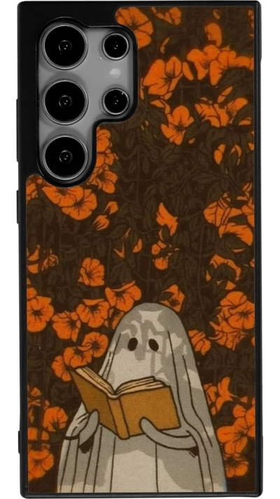 Coque Samsung Galaxy S24 Ultra - Silicone rigide noir Halloween 2026 Ghost reading