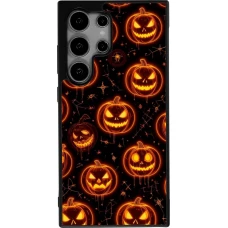 Coque Samsung Galaxy S24 Ultra - Silicone rigide noir Halloween 2026 Pattern Pumpkins
