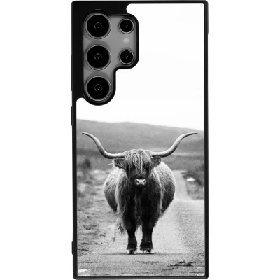Samsung Galaxy S24 Ultra Case Hülle - Silikon schwarz Highland cattle