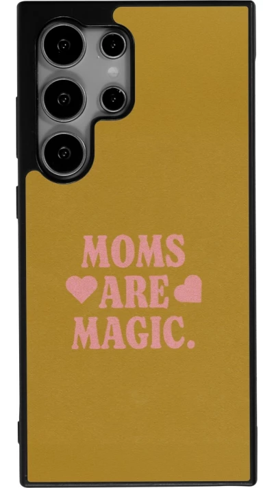 Coque Samsung Galaxy S24 Ultra - Silicone rigide noir Mom 2026 Are Magic