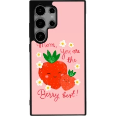 Samsung Galaxy S24 Ultra Case Hülle - Silikon schwarz Mom 2026 Berry best