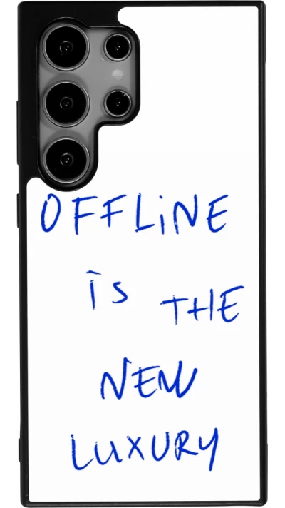 Coque Samsung Galaxy S24 Ultra - Silicone rigide noir Offline is the new luxury