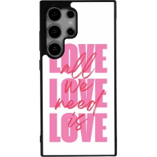 Samsung Galaxy S24 Ultra Case Hülle - Silikon schwarz Saint Valentines Day 26 Love all we need is
