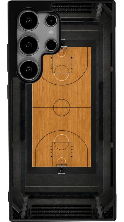 Coque Samsung Galaxy S24 Ultra - Silicone rigide noir Sports 2026 Basketball