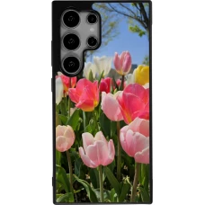 Samsung Galaxy S24 Ultra Case Hülle - Silikon schwarz Tulips Spring 2026