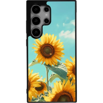 Coque Samsung Galaxy S24 Ultra - Silicone rigide noir Sunflowers Summer 2026