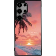 Samsung Galaxy S24 Ultra Case Hülle - Silikon schwarz Watch more sunsets Summer 2026