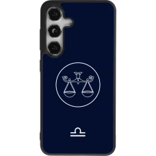 Coque Samsung Galaxy S25 - Silicone rigide noir Astrologie Balance