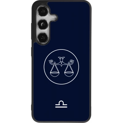 Coque Samsung Galaxy S25 - Silicone rigide noir Astrologie Balance