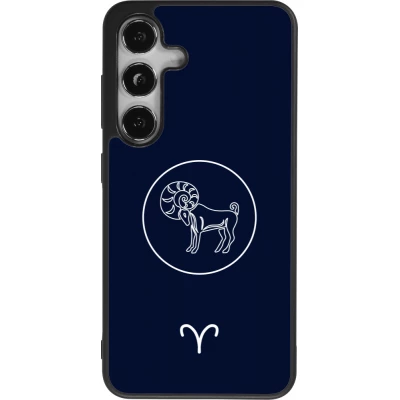 Samsung Galaxy S25 Case Hülle - Silikon schwarz Astrologie Widder