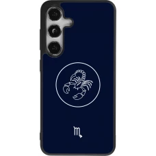 Coque Samsung Galaxy S25 - Silicone rigide noir Astrologie Scorpion