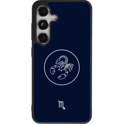 Coque Samsung Galaxy S25 - Silicone rigide noir Astrologie Scorpion