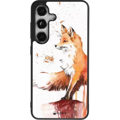 Coque Samsung Galaxy S25 - Silicone rigide noir Autumn 21 Fox