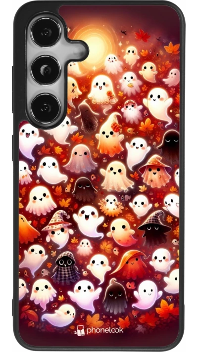 Samsung Galaxy S25 Case Hülle - Silikon schwarz Gespenster Herbst niedlich