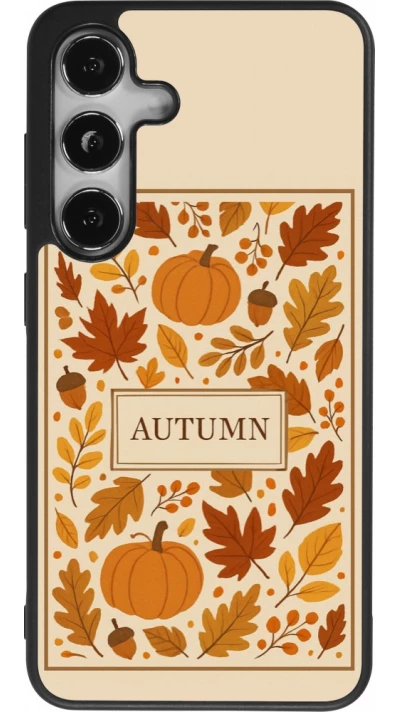 Coque Samsung Galaxy S25 - Silicone rigide noir Autumn 26 Hello autumn