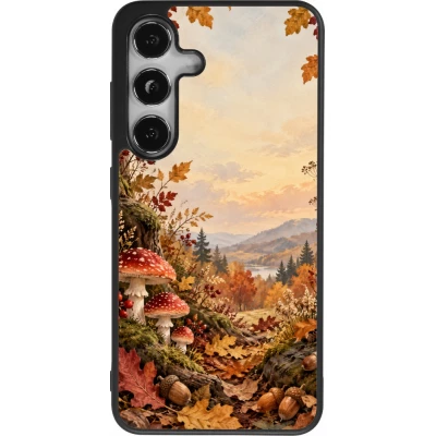 Coque Samsung Galaxy S25 - Silicone rigide noir Autumn 26 Illustrated Autumn