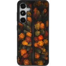 Coque Samsung Galaxy S25 - Silicone rigide noir Autumn 26 Road in autumn