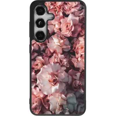 Coque Samsung Galaxy S25 - Silicone rigide noir Beautiful Roses