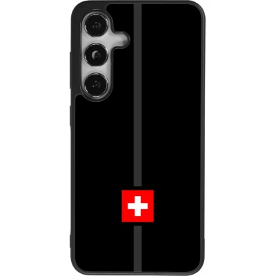 Samsung Galaxy S25 Case Hülle - Silikon schwarz Kanton CH schwarz