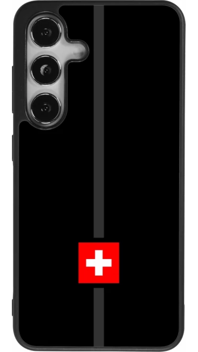 Samsung Galaxy S25 Case Hülle - Silikon schwarz Kanton CH schwarz