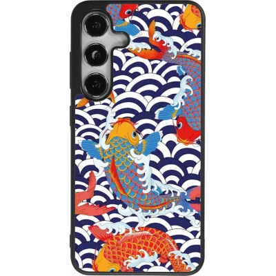 Coque Samsung Galaxy S25 - Silicone rigide noir Easter 2023 japanese fish