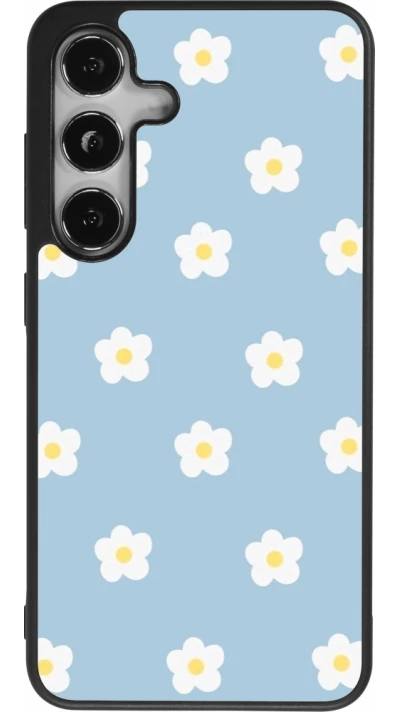 Coque Samsung Galaxy S25 - Silicone rigide noir Easter 2024 daisy flower