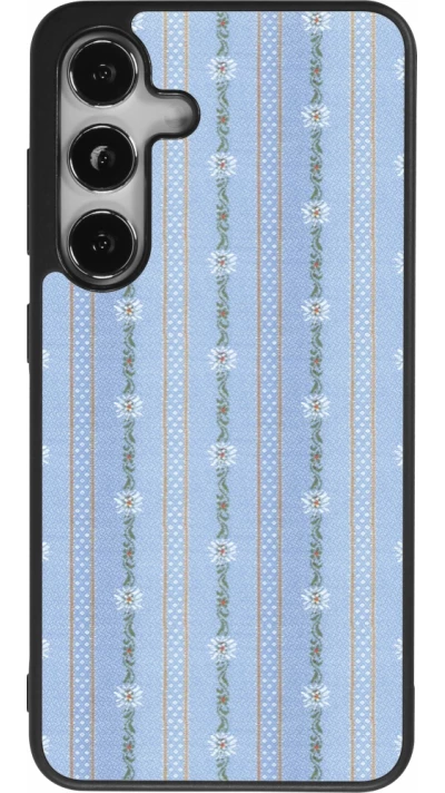 Samsung Galaxy S25 Case Hülle - Silikon schwarz Edelweiss