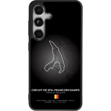 Coque Samsung Galaxy S25 - Silicone rigide noir F1 Track 2025 Belgium