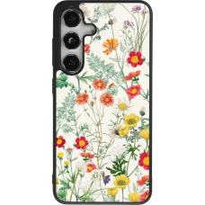 Samsung Galaxy S25 Case Hülle - Silikon schwarz Flora Botanical Wildlife