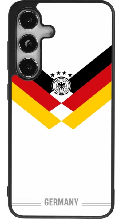 Coque Samsung Galaxy S25 - Silicone rigide noir Maillot de football Allemagne 2026 personnalisable