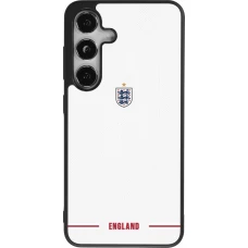 Samsung Galaxy S25 Case Hülle - Silikon schwarz England 2026 personalisierbares Fussballtrikot
