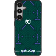 Samsung Galaxy S25 Case Hülle - Silikon schwarz Saudi Arabien 2026 personalisierbares Fussballtrikot