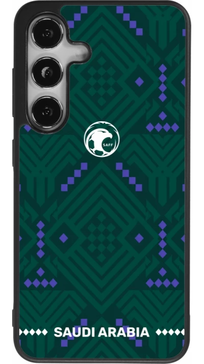Samsung Galaxy S25 Case Hülle - Silikon schwarz Saudi Arabien 2026 personalisierbares Fussballtrikot