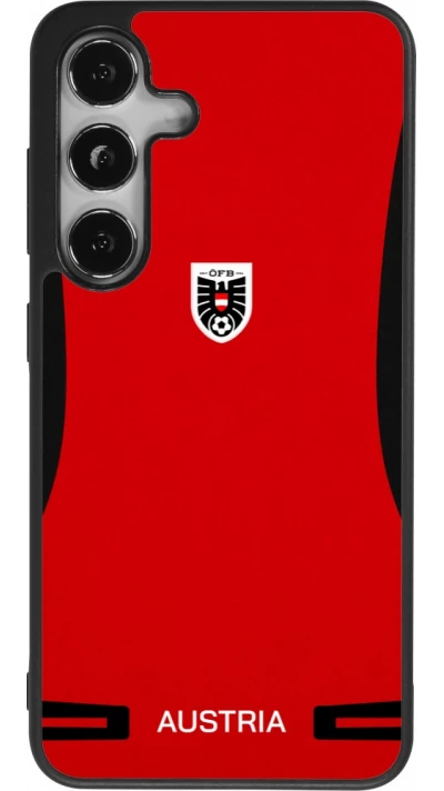 Samsung Galaxy S25 Case Hülle - Silikon schwarz O?sterreich 2026 personalisierbares Fussballtrikot