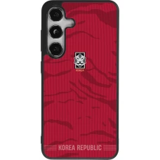 Samsung Galaxy S25 Case Hülle - Silikon schwarz Südkorea 2026 personalisierbares Fussballtrikot