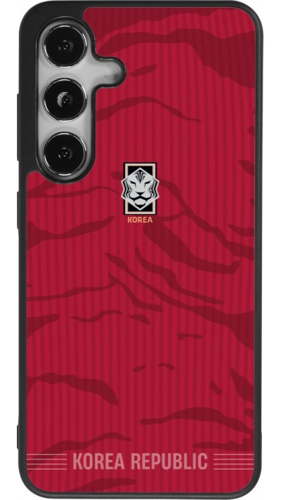 Samsung Galaxy S25 Case Hülle - Silikon schwarz Südkorea 2026 personalisierbares Fussballtrikot